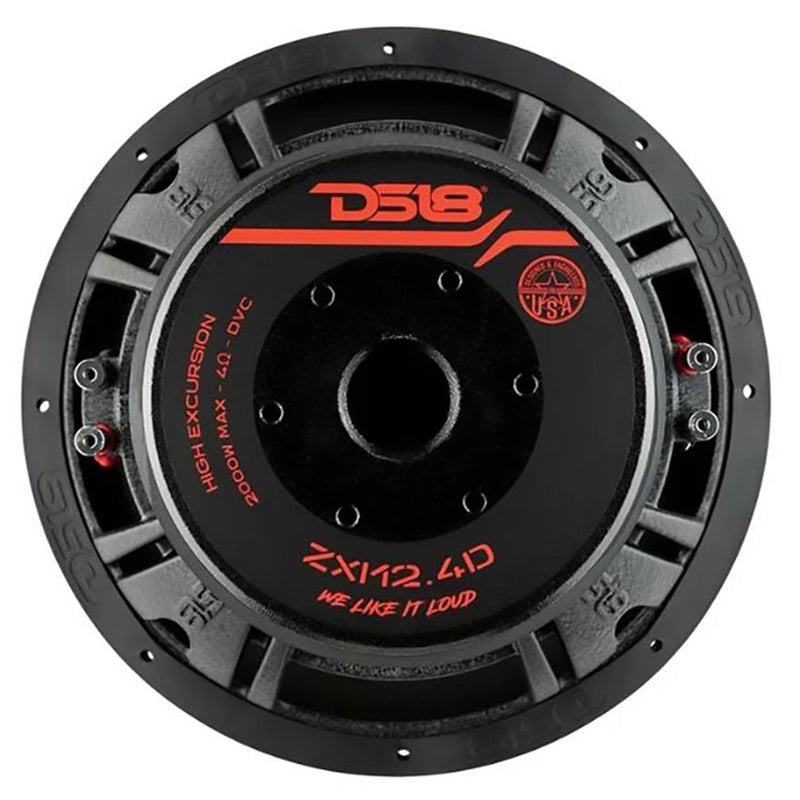 DS18 ZXI12.4D 12" Woofer 1000W RMS DVC 4 Ohm