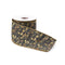 Melrose Grey and Gold Leaf Print Wired Ribbon 4" x 5yds