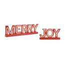 Melrose LED Joy and Merry Tabletop Sign (Set of 2)