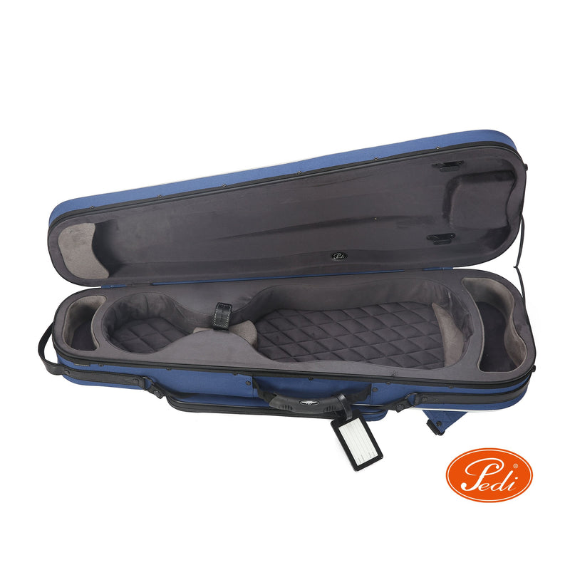 Pedi NiteFlash Superlite Violin Case 4/4 Blue w/ Steel-Shield & Water-Resistant