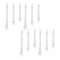 Melrose Clear Beaded Glass Icicle Drop Ornament (Set of 12)