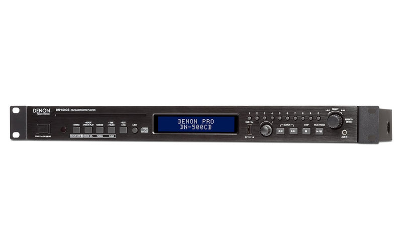 Denon Professional DN-500CB Rackmount CD/Media Player w/ Bluetooth, USB,& AUX