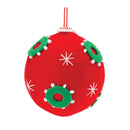 Melrose Whimsical Fabric Ball Ornament (Set of 12)