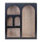 Melrose Arched Wood Wall Shelf 22"H, Modern, Wood