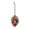 Melrose Frosted Pine Cone Cardinal Ornament (Set of 6)