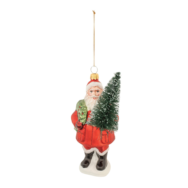 Melrose Santa w/Tree Ornament (Set of 6)