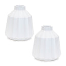 Melrose Ribbed Ceramic Vase (Set of 2)