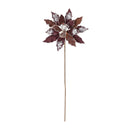 Melrose Glittered Poinsettia Flower Stem (Set of 2)