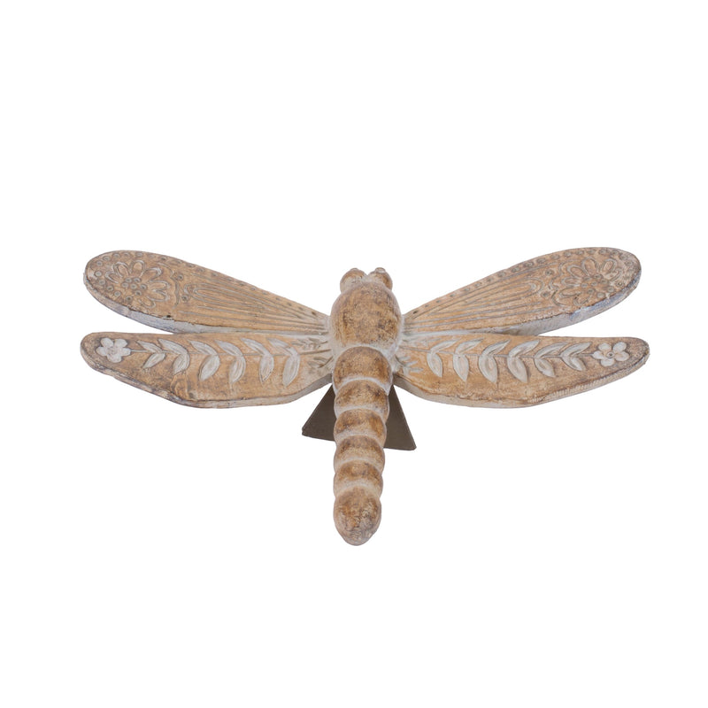 Melrose Floral Etched Insect Shelf Sitter (Set of 4)