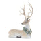 Melrose Glittered Deer with Holly Wreath (Set of 2)