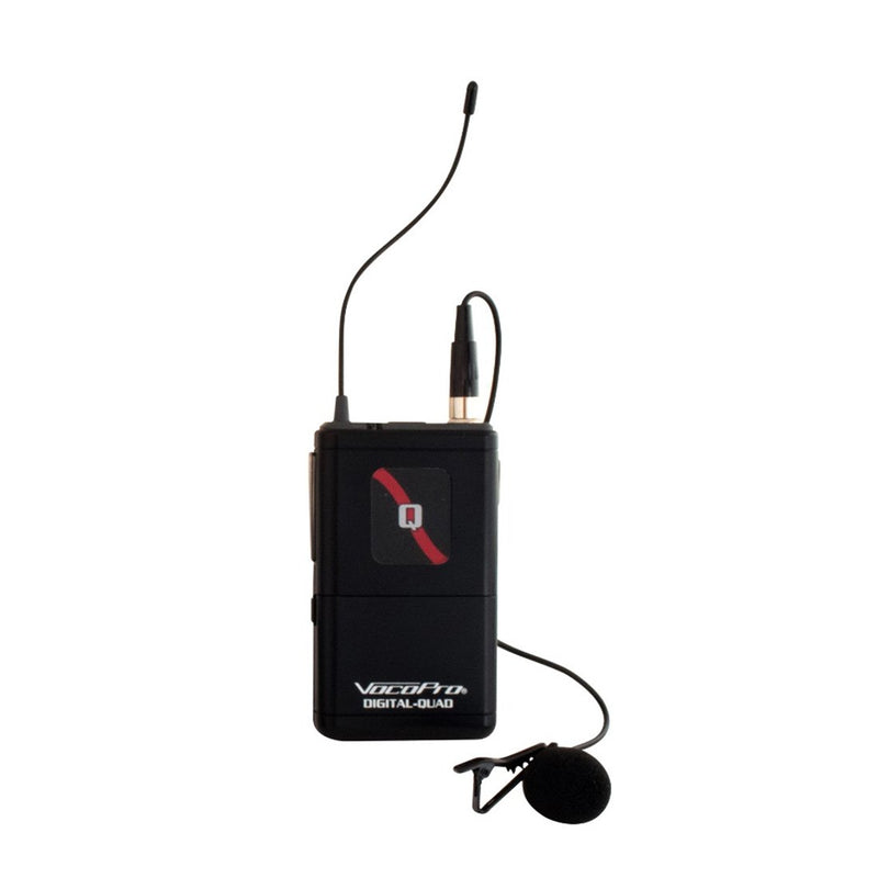 VocoPro Digital-Quad-B-500 4-Channel UHF Wireless Headset & Lapel Mic System