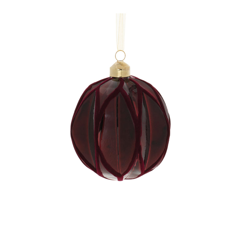 Melrose Velvet Glass Ornament (Set of 6)