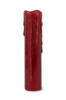 Melrose Red LED Dripping Wax Designer Candle with Remote (Set of 2)