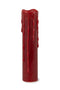 Melrose Red LED Dripping Wax Designer Candle with Remote (Set of 2)