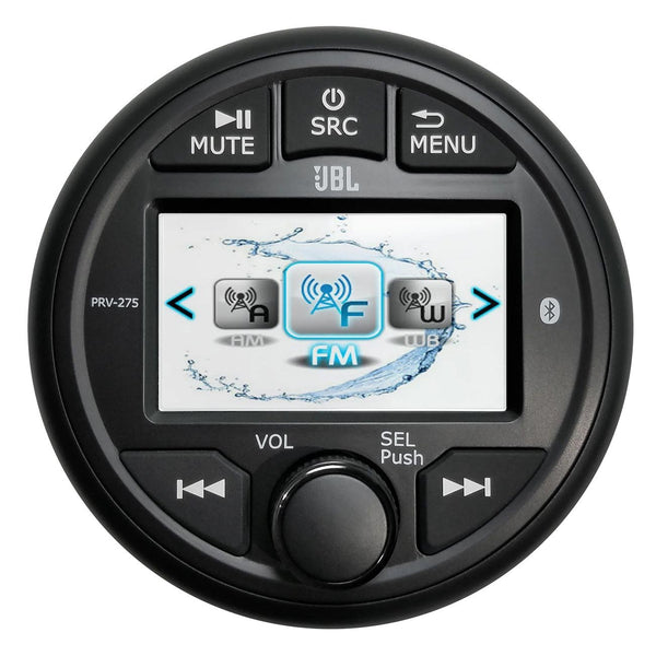 JBL PRV275 Marine Stereo AM/FM/NOAA with Bluetooth & 4x45W Amp
