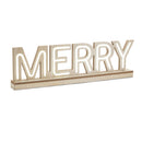 Melrose LED Joy and Merry Tabletop Sign (Set of 2)