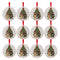 Melrose Dogs and Christmas Tree Disc Ornament (Set of 12)