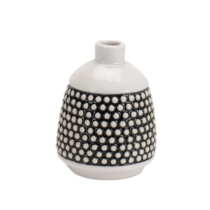Melrose Bubbled Ceramic Bud Vase (Set of 4)