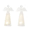 Melrose LED Frosted Angel Figurine (Set of 2)