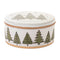 Melrose Ceramic Pine Tree Canister with Lid 7.75"D