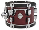 PDP Concept Classic 7x10" Mounted Tom – Ox Blood Stain w/ Ebony Stain Hoops