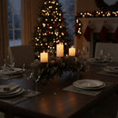 Melrose Mixed Pine Candle Holder Centerpiece 32"L