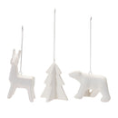 Melrose Modern Ceramic Animal Ornaments (Set of 6)