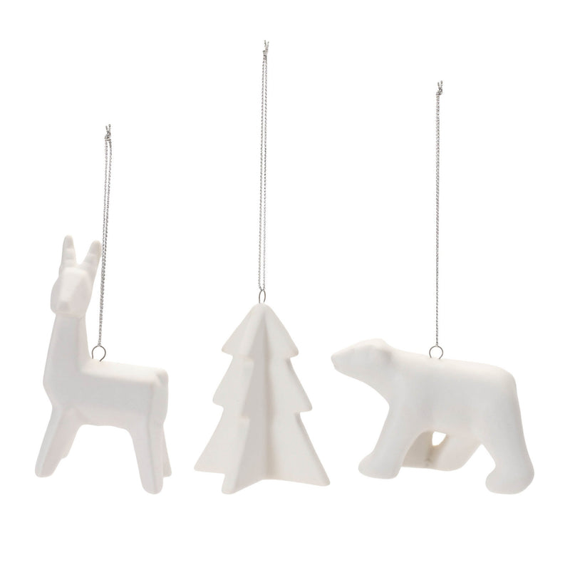 Melrose Modern Ceramic Animal Ornaments (Set of 6)