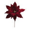 Melrose Glittered Poinsettia Flower Stem (Set of 6)