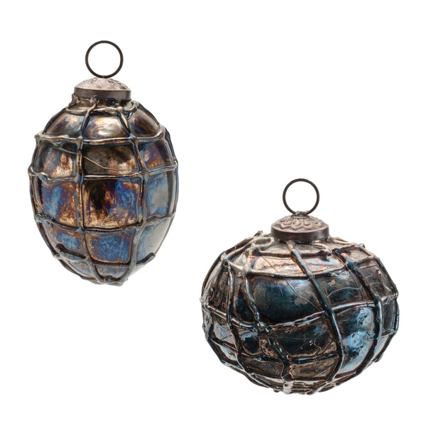 Melrose Distressed Mercury Glass Ornament (Set of 12)