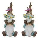 Melrose Tree Trunk Gnome Stack (Set of 2)