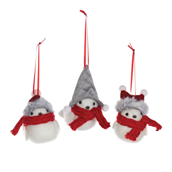 Winter Bird Ornament (Set of 12)