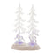 Melrose Multicolored LED Deer and Trees 15"H