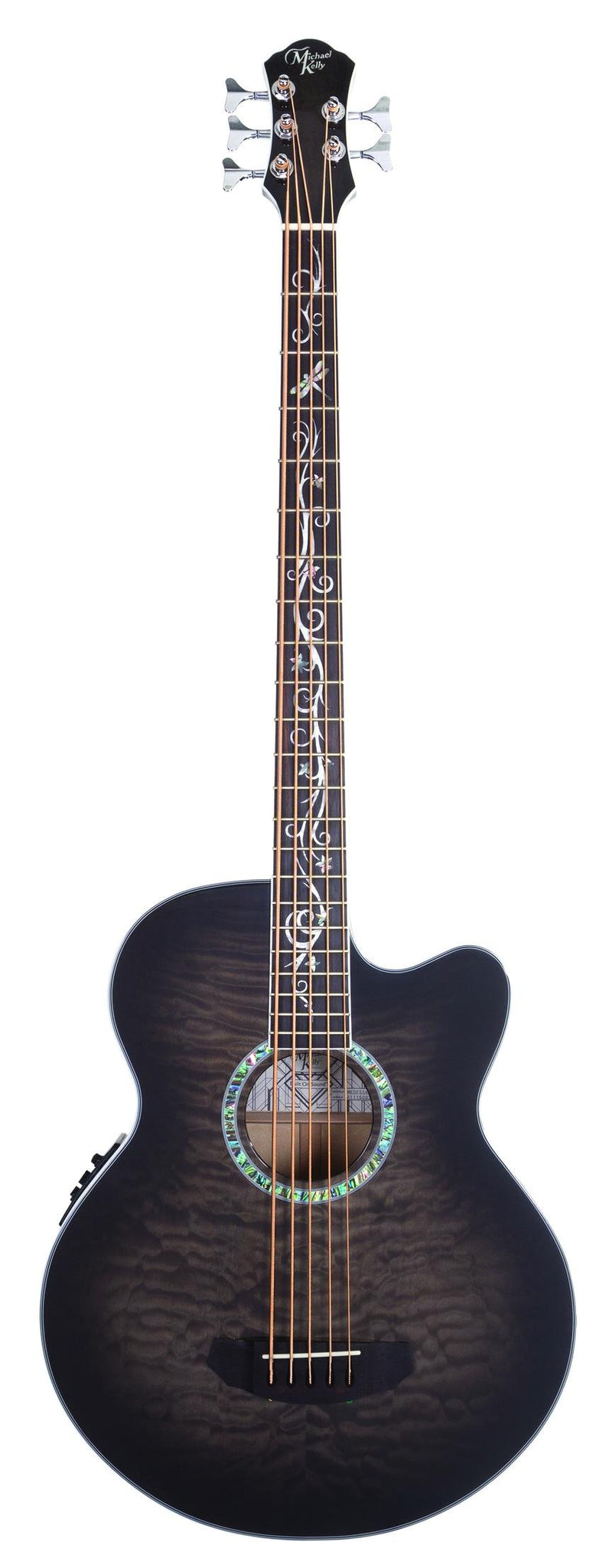 Michael Kelly Dragonfly 5-String Acoustic-Electric Bass - Smokeburst