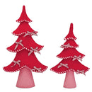 Melrose Felt Wool Pine Tree Decor (Set of 2)