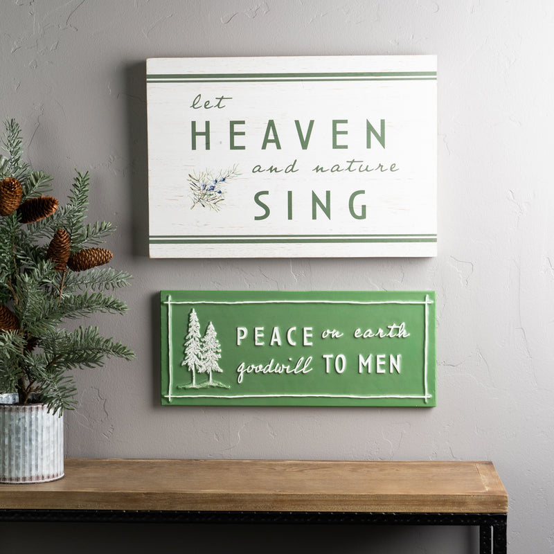 Melrose Rustic Wood Christmas Sentiment Sign 20"L