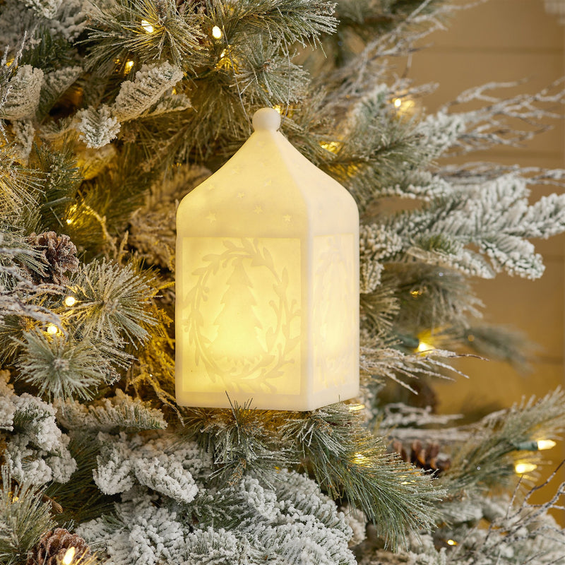 Melrose Holiday Tree Pendant Lantern 9"H