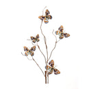 Melrose Blue and Orange Wire Butterfly Spray (Set of 6)