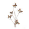 Melrose Blue and Orange Wire Butterfly Spray (Set of 6)