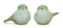 Melrose Green Terra Cotta Bird Figurine (Set of 4) Multicolor Decor