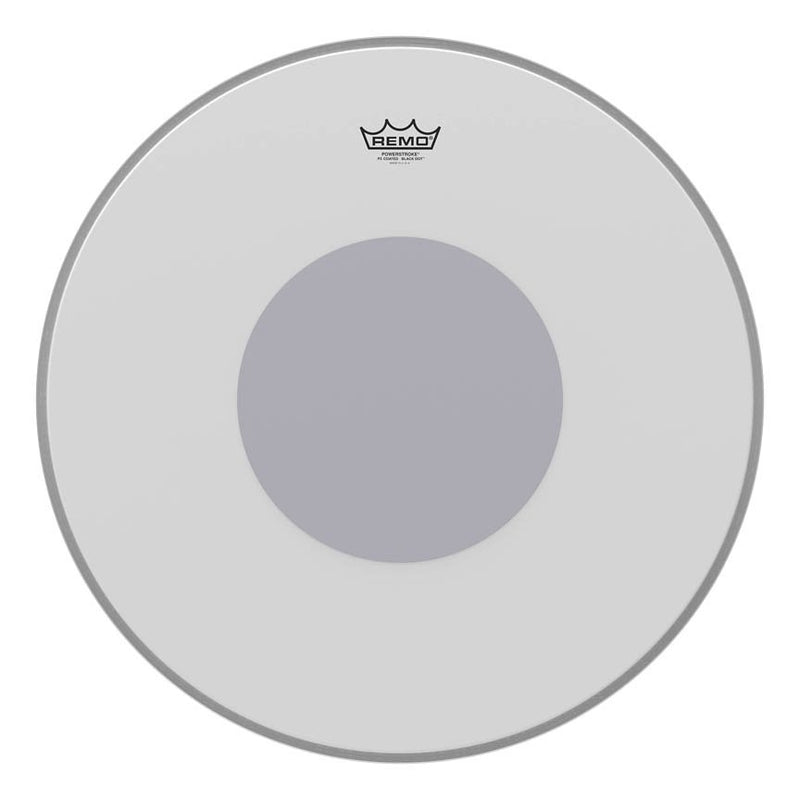 Remo Powerstroke 3 Coated 22" Bass Drumhead w/ Bottom Black Dot - P3-1122-10