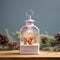 Melrose LED Snow Globe Lantern with Cardinal Forest Scene 10.5"H