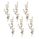 Melrose Snowy Glittered Pinecone Spray (Set of 6)