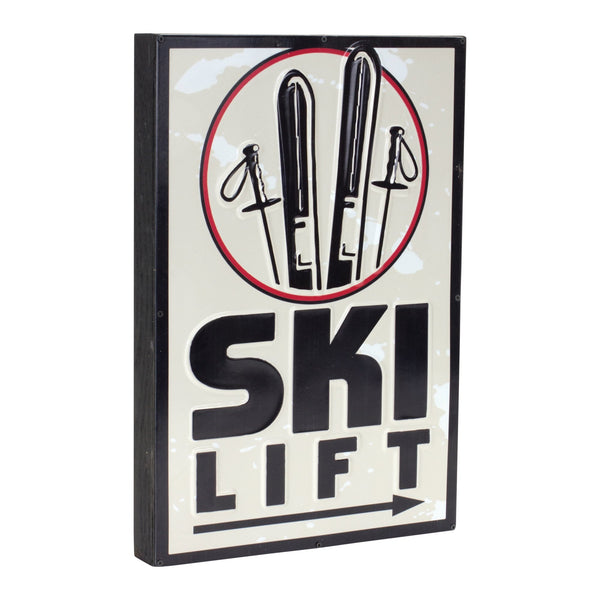 Melrose Ski Lift Lodge Sign 15.75"H