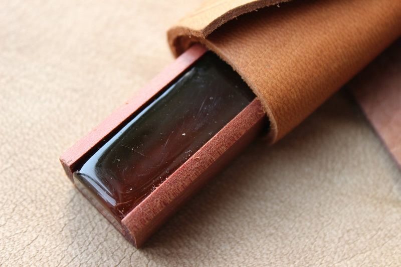 Leatherwood Bespoke Cello Rosin Supple Blend & Leather Wrap