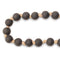 Melrose Modern Matte Black Bead Garland – Set of 2