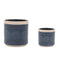 Melrose Ceramic Mandala Pattern Planter Set of 2 Planter, Ceramic