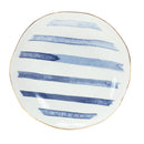 Melrose Coastal Tie-Dye Design Ceramic Plate (Set of 4)