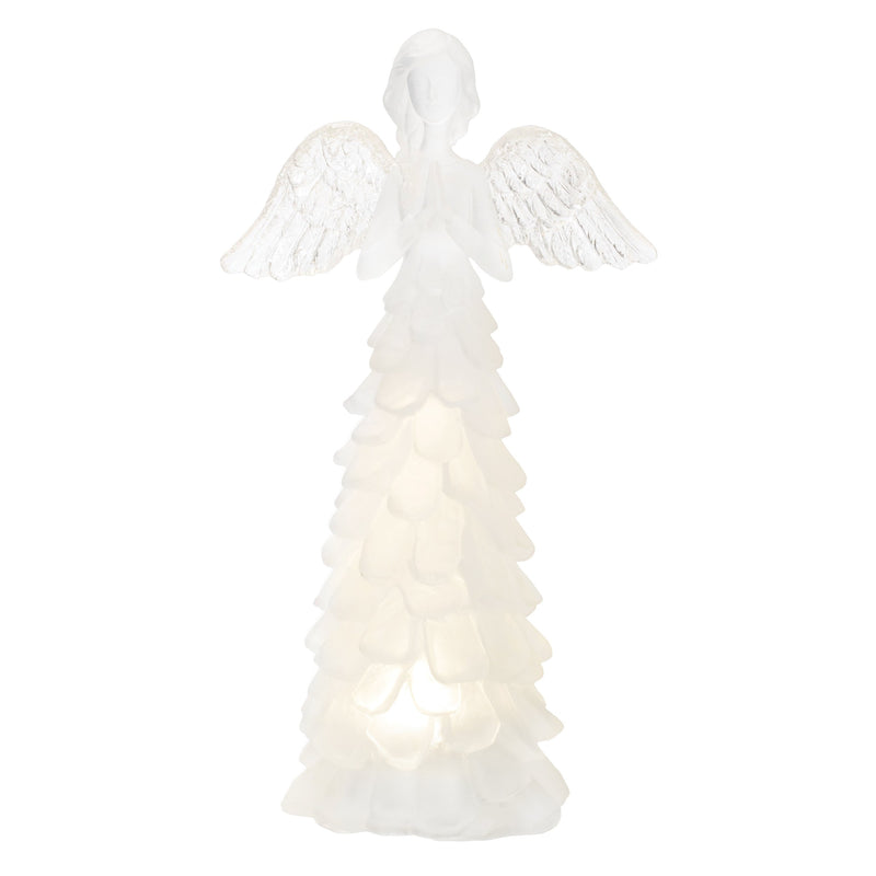 Melrose LED Frosted Angel Figurine (Set of 2)