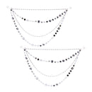 Melrose Jewel Bead and Chain Link Garland (Set of 2)